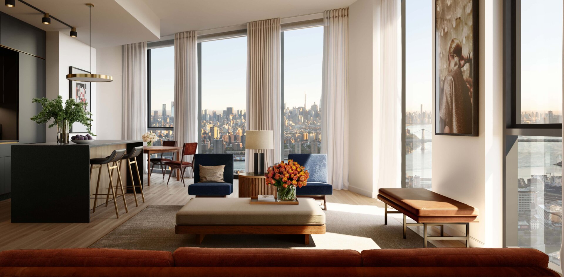 Brooklyn Tower Living Room